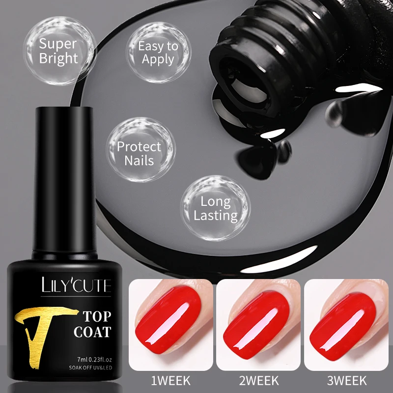 LIToxic-Verhéritage à Ongles Gel UV LED Soak Off, Base et Top Coat Sans Essuyage, Semi Continu, Fonctionnel, Nail Art, Outils de Manucure, 7ml