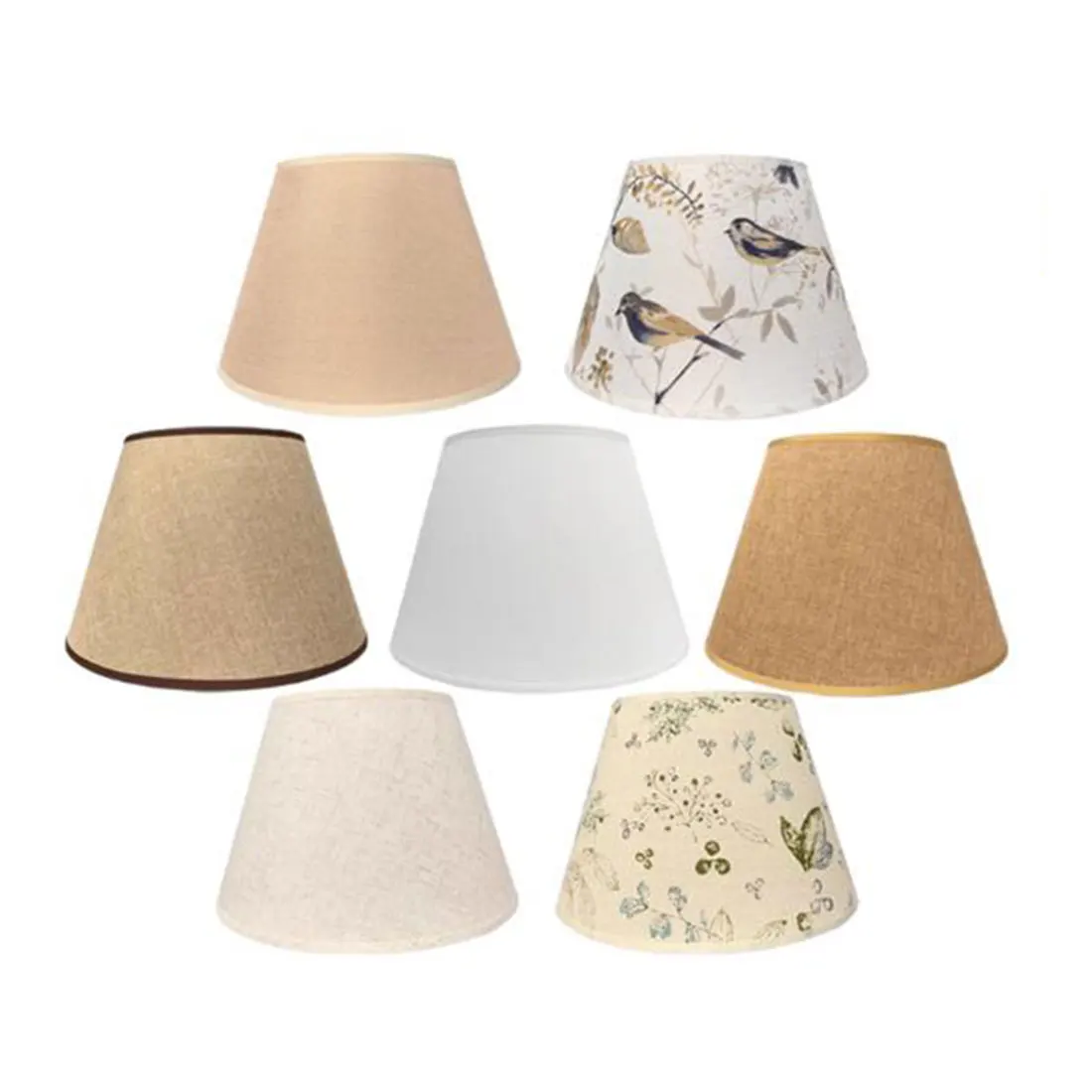

Винтажный сменный тканевый абажур E27, D19cm D22cm, конический тканевый абажур для настольной лампы E26 E27, торшер