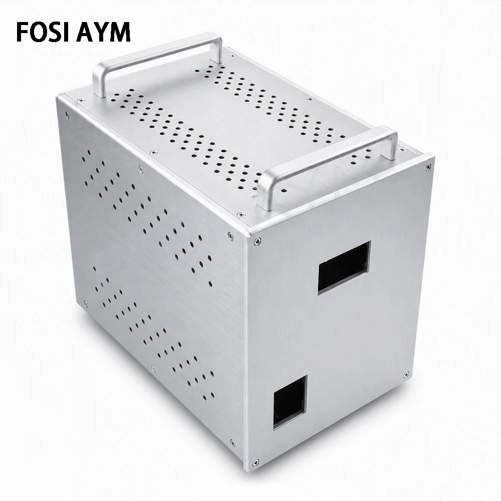 240x310x370mmAYM  Full Aluminum Isolation Transformer Chassis Power Supply Enclosure HiFi Audio DIY Instrument Case