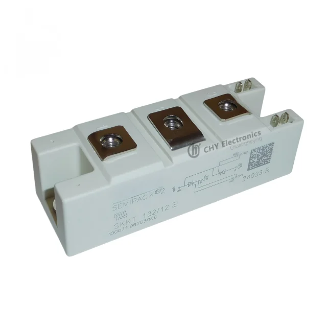 SKKT132/12E 132A 1200V SEMIPACK 2 Dual SCR Thyristor Module Industrial Power Rectifier Controller