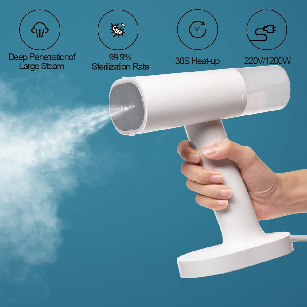 XIAOMI MIJIA-vaporizador de ropa portátil, limpiador de vapor eléctrico para el hogar, eliminación de ácaros colgantes, vaporizador de mano para ropa