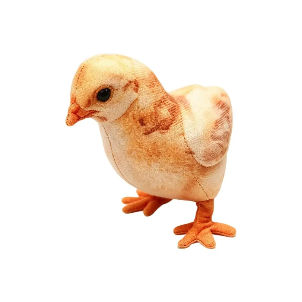 Lifelike Doll Yellow Plush Toy Artificial Animal Chick Stuffed Cushion Doll Toys Chicken Pillow For Kids Birthday Gift