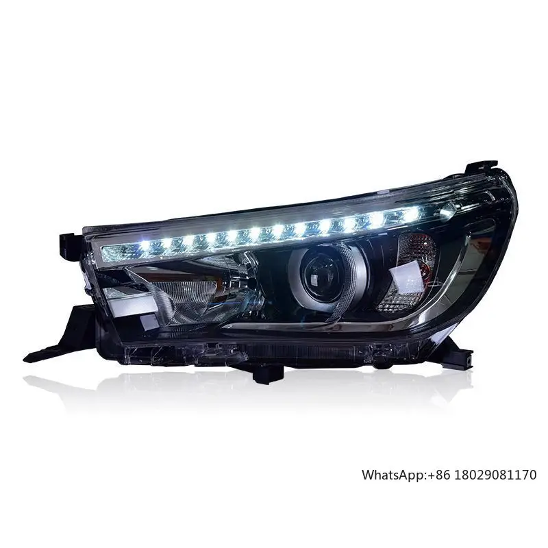 

Original Style Front Lamp Wholesale High Quality car headlight For Toyota Hilux/Vigo 2016-2019 Plug and play LED head lamp