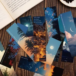Roaming the World-marcapáginas para lectura de páginas, tarjetas de marcado de libros para estudiantes, notas, diario, tarjetas de papel de regalo creativas para marcar libros, 30 piezas
