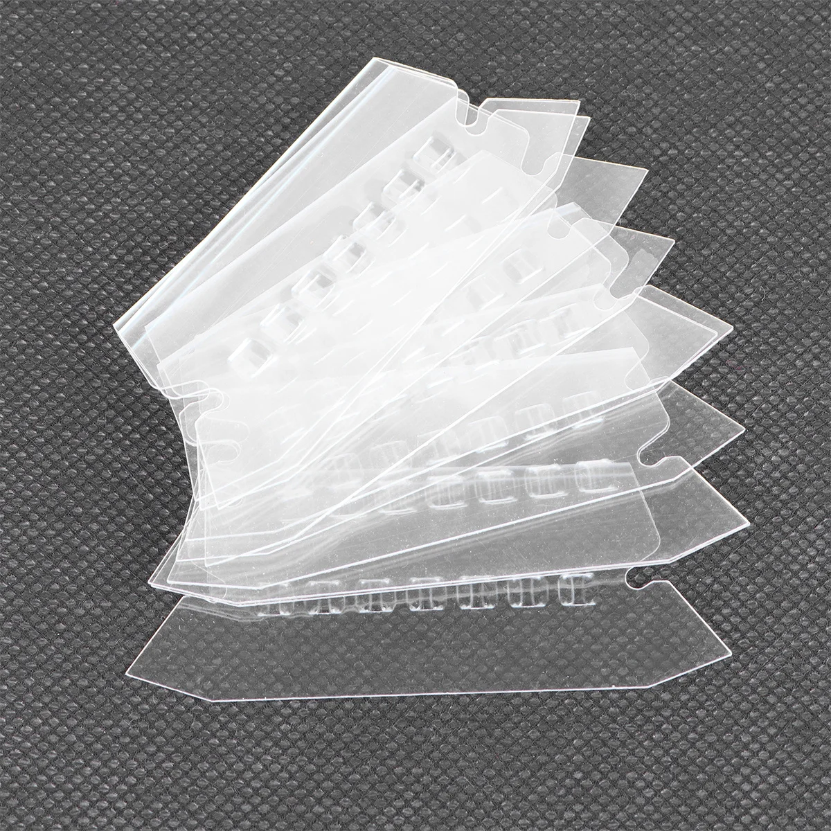 100 шт., пленка для индексной этикетки, прозрачные гладкие подвесные вкладки для офисной организации, этикетки для папок с файлами, подвесные вкладки для папок с файлами