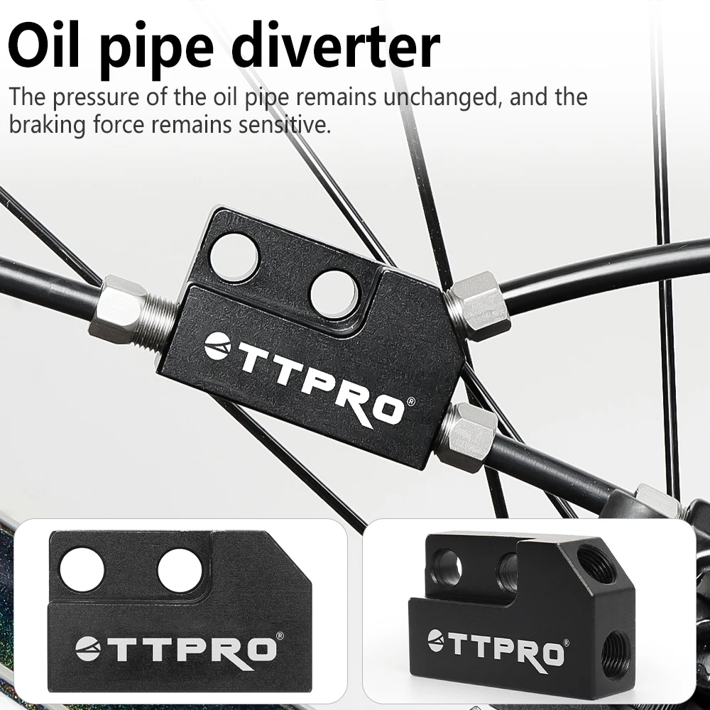 TTPRO المزدوج المكبس الفرامل موصل CNC عالية القوة مادة سبائك الألومنيوم ل 203 مللي متر/220 مللي متر دراجة جبلية على الطرق الوعرة تعديل أجزاء