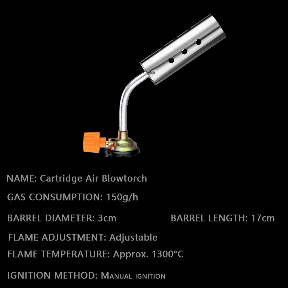 Adjustable Flame Gas Lighters Ignition Head with Reverse Use Kitchen Jet Blow Torch Lighter for BBQ Butane Lighter