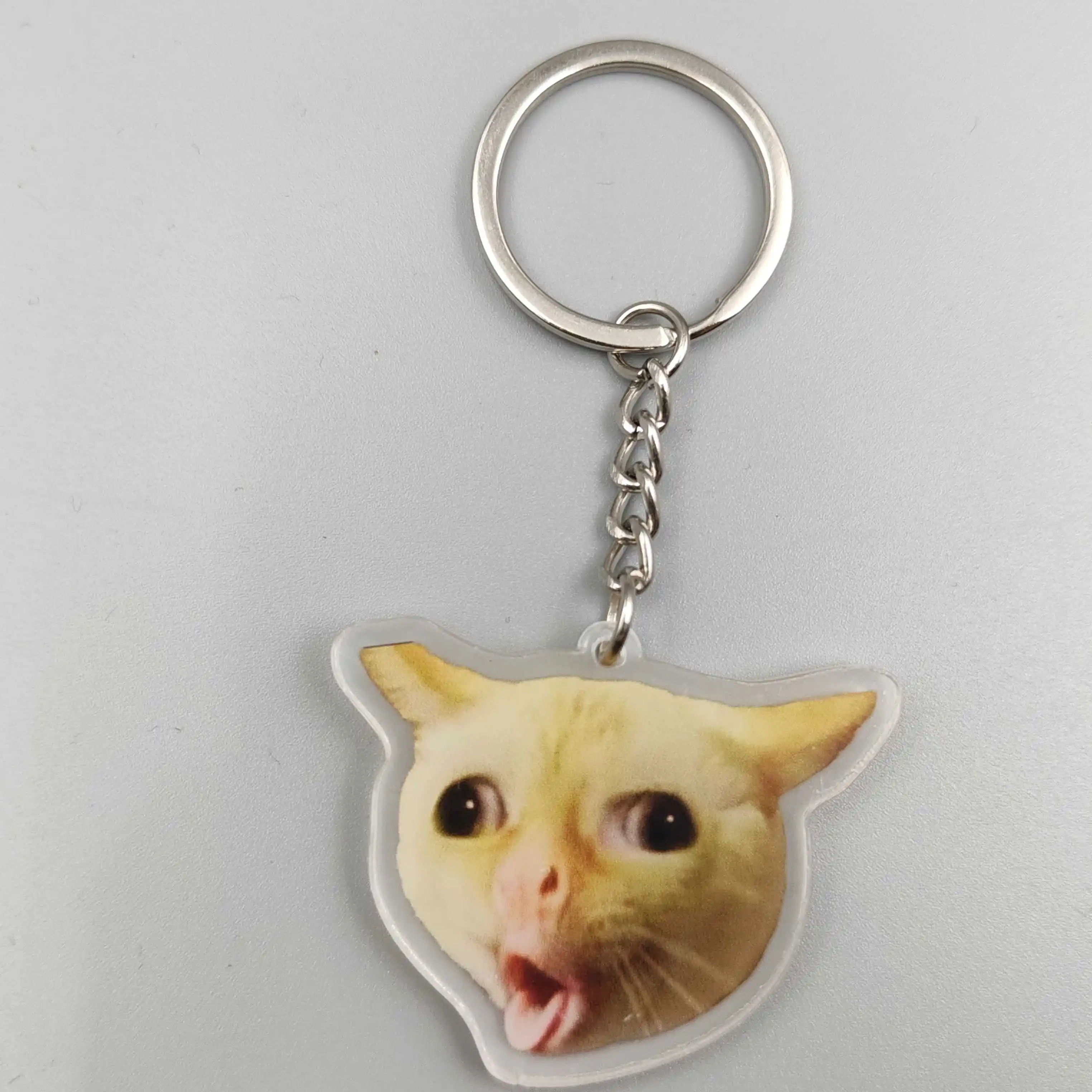 Cat Coughing Meme Viral Video Zoning Out Black Cat Meme Choking Meme Strawberry Cat Memes Key Chain Car Keyring Student Gift