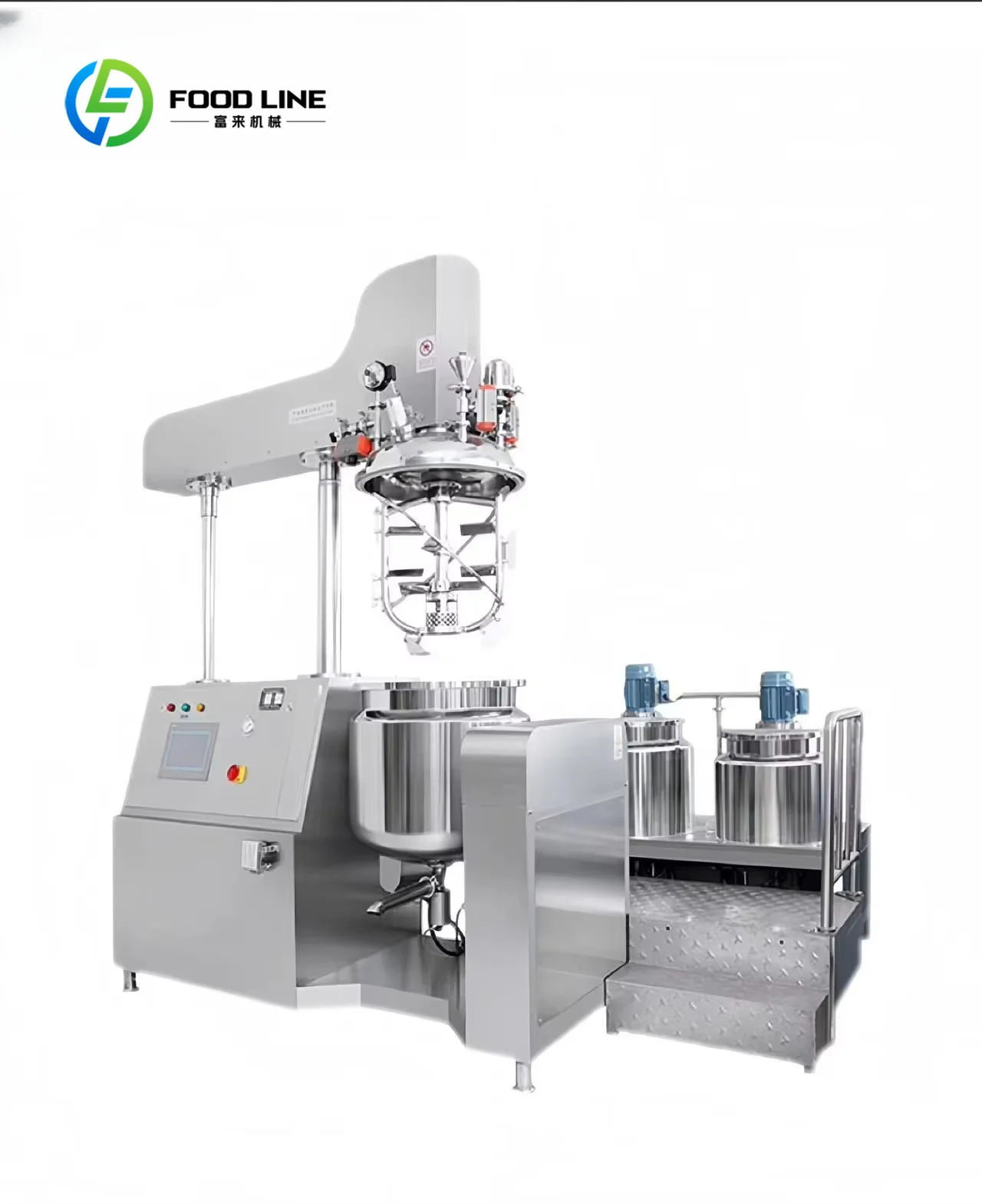 customized Stationary Vacuum Emulsifier Mixer SUS316L Stainless Steel for Cosmetic Lotion Processing