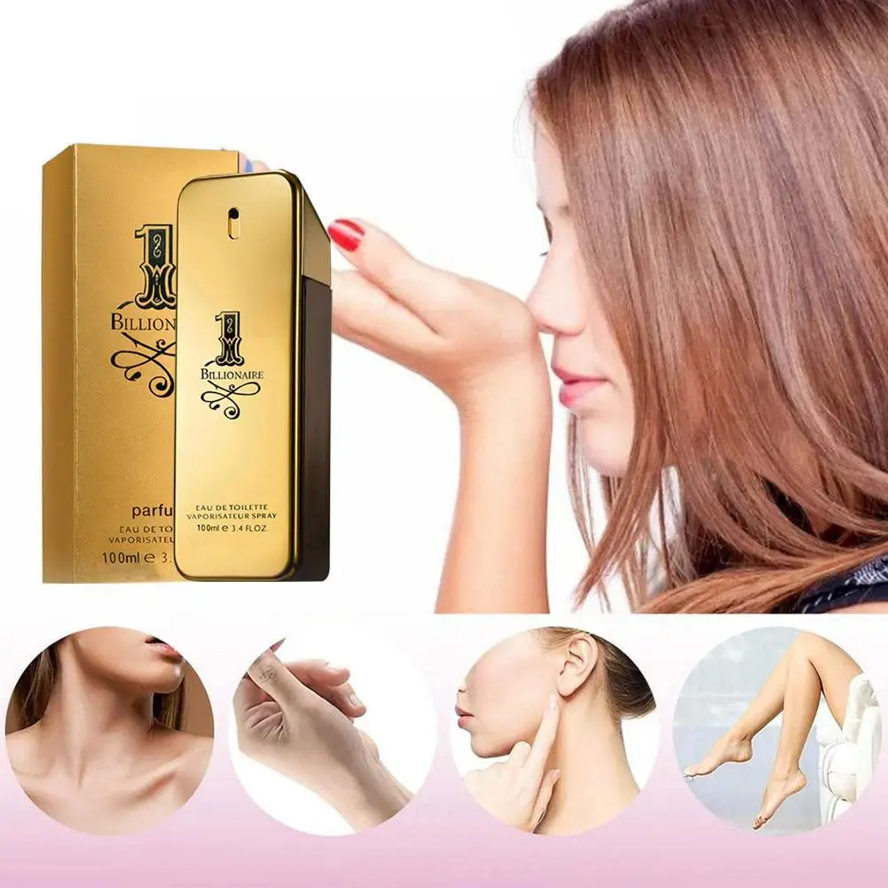 

100ML Gold Brick Perfume for Men Women Luxury Eau De Parfum Long Lasting Fragrance Elegant Gift Set with Premium Scent