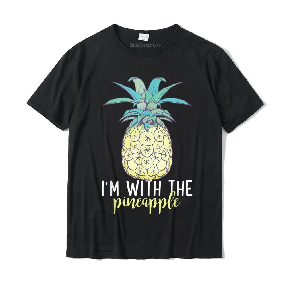 I'm With The Pineapple Funny Halloween Costume Matching T-Shirt SummerStreet Tops Shirt New Arrival Cotton Men Tshirts