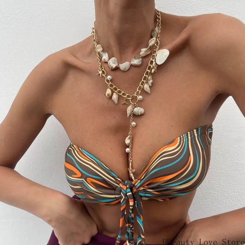 سلسلة قلادة قلادة من المألوف لسلسلة قابلة للتعديل لمجوهرات شاطئ الصيف #2