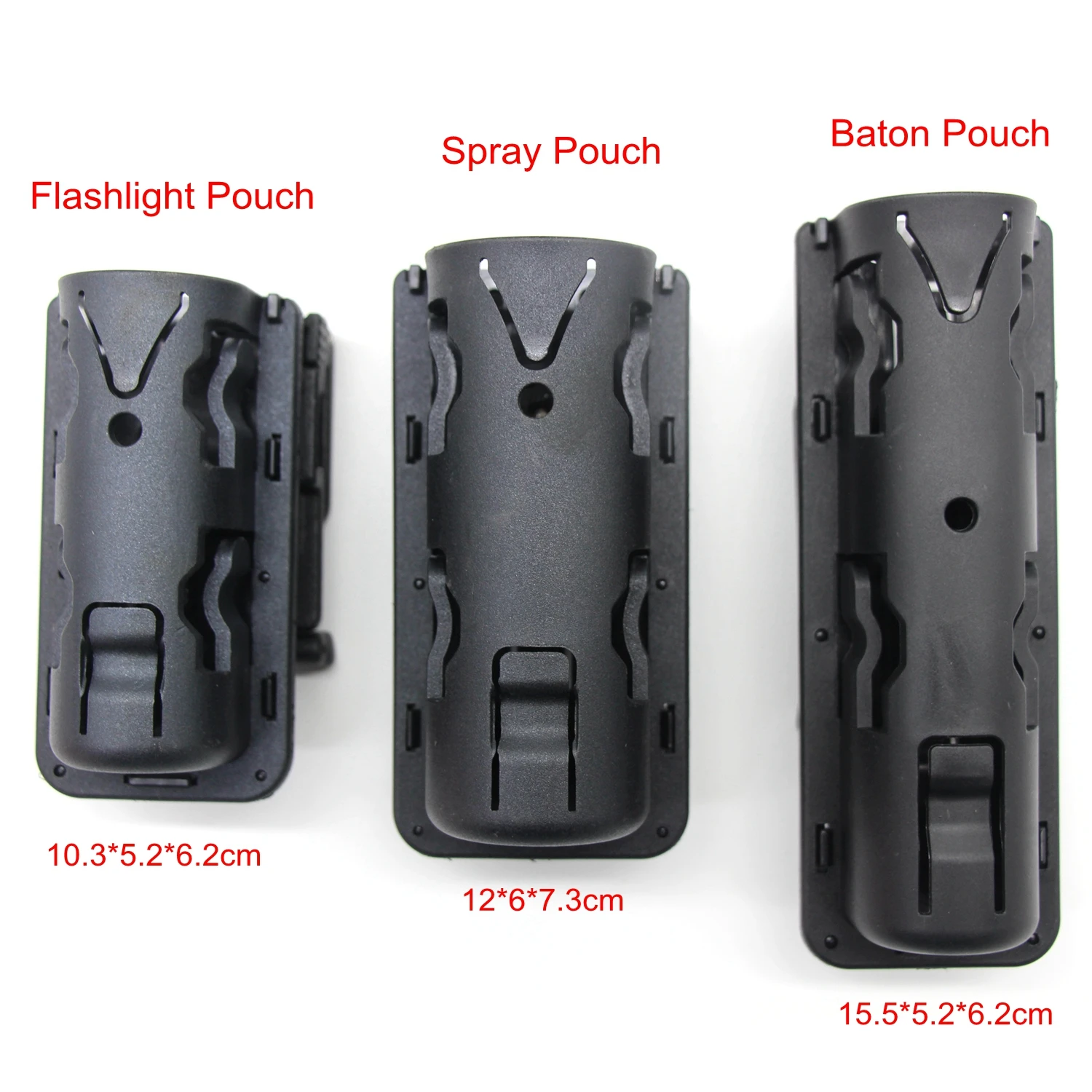 Flashlight Holsters 360 Degrees Rotatable Flashlight Cover Case Baton Holster Spray Pouch for Duty Belt Self Defense Tool Holder