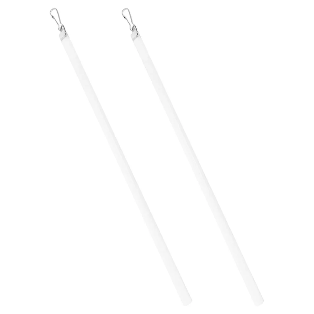 

2Pcs Acrylic Curtain Pull Rod Clear Drapery Wand with Hook Smooth Opening Long Window Blind Stick Replacement Tilt Wand