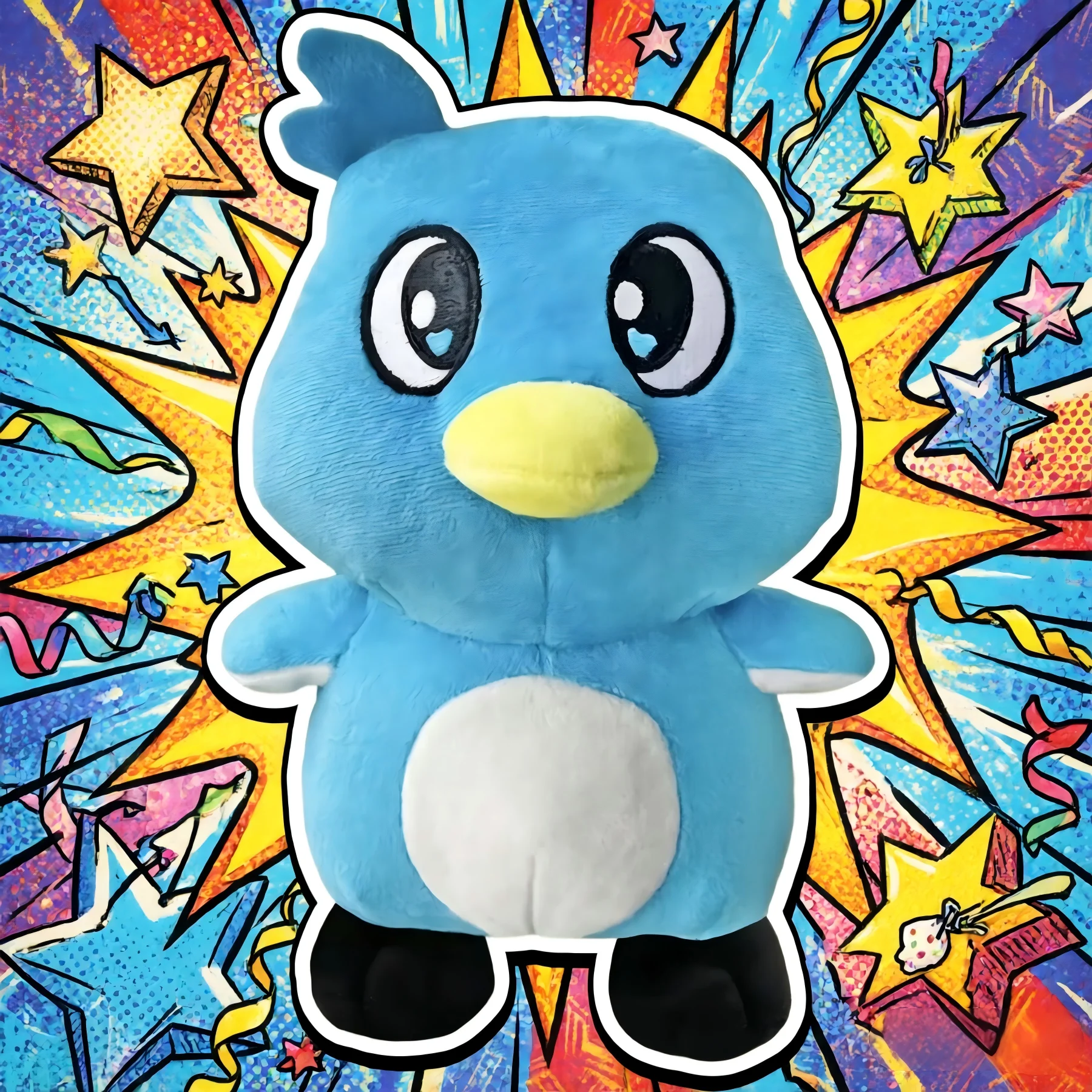 

20CM Cute Blue Bird Stuffed Animal Milo Plush Toy Soft Doll For Children Room Decor Gift For Boys And Girls