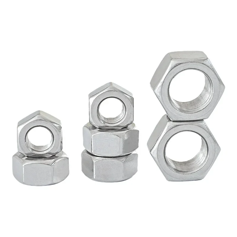 Sechskantmuttern aus Edelstahl 304 mit Feingewinde M4 M5 M6 M8 M10 M12 M14 M16 M18 M20 M22 M24 Steigung 0,5-2,0 mm – Detail 4