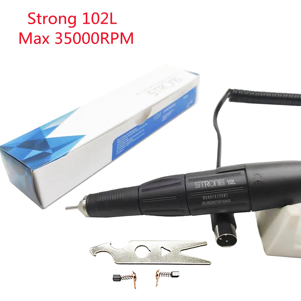 10 Typle Electric Drill Pen 35K 45K Strong 105L 102L Handle for All STRONG210 90 Marathon Micromotor Milling Cutter for Manicure