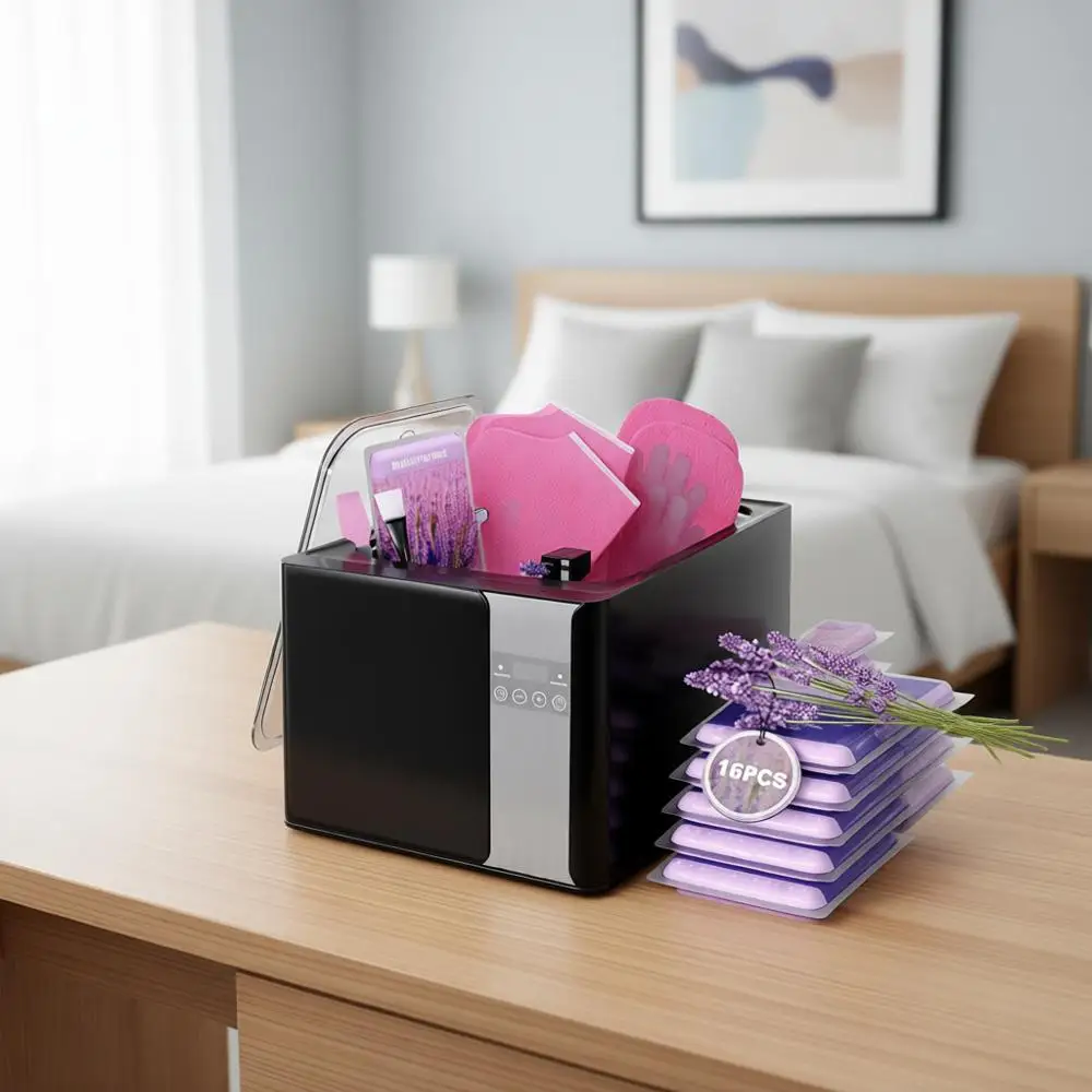 

Ванна для парафинотерапии на 9000 мл с автоматическим таймером, умным и точным контролем температуры, 16 сменных картриджей