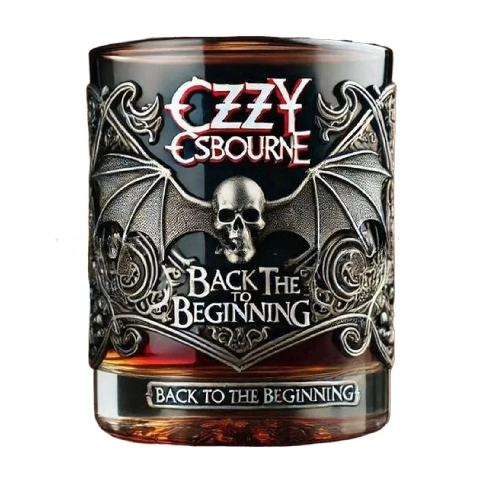 

Ozzy Osbourne Whiskey Glass Cocktail Drinking Glasses Rock Music Barware Gift For Fans