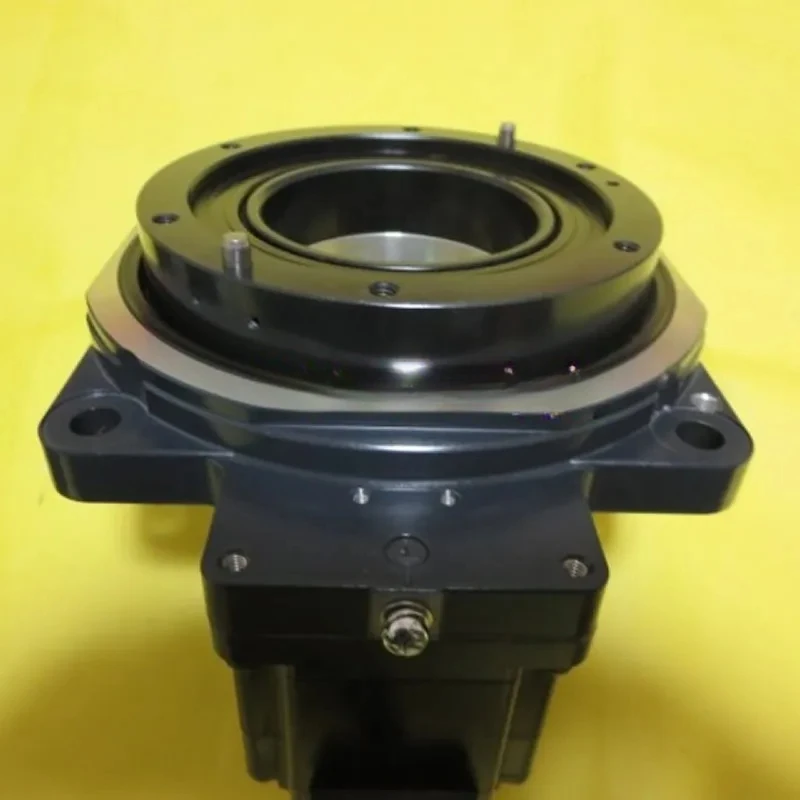High-precision electric indexing plate 57 stepping electric rotating platform, disk surface 130mm hollow type  1