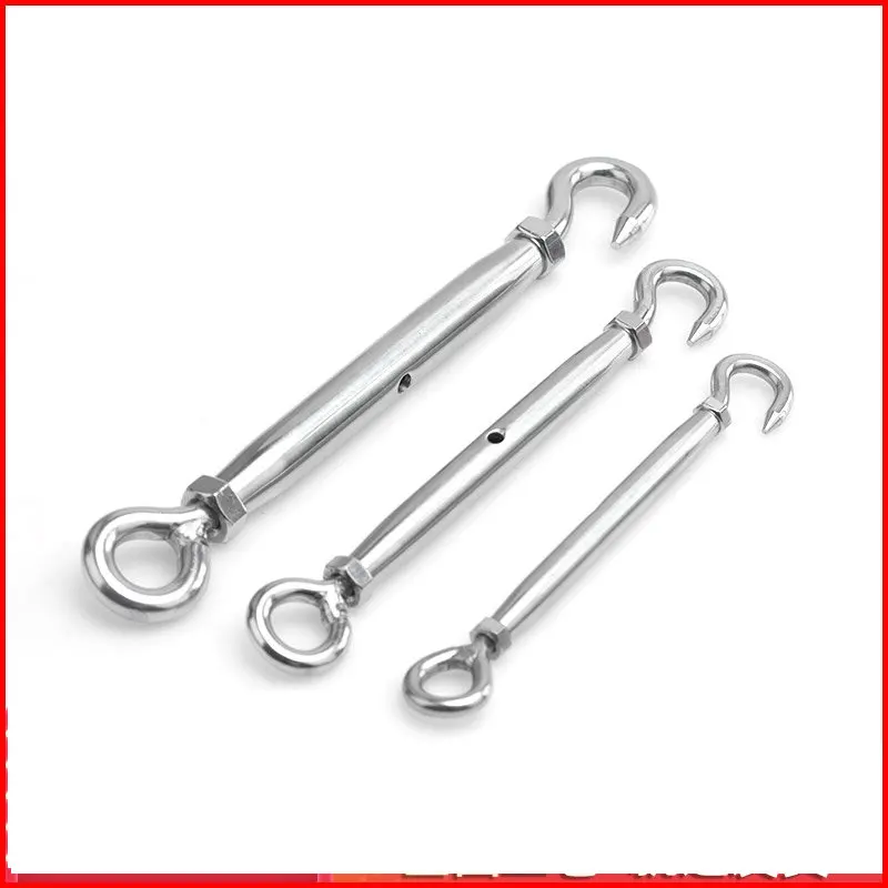 M5-M20 Hooks & Eye OC OO CC Close Type Stainless Steel 304 Adjust Chain Rigging Turnbuckle Wire Rope Tension Device