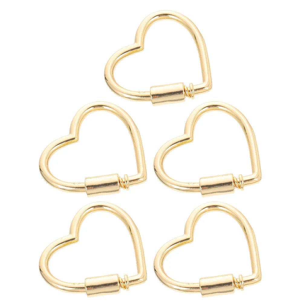 

5Pcs Jewelry Connector Necklace Shortener Clasp Zinc Alloy DIY Findings for Bracelet Making Bright Lightweight Buckle Supplies