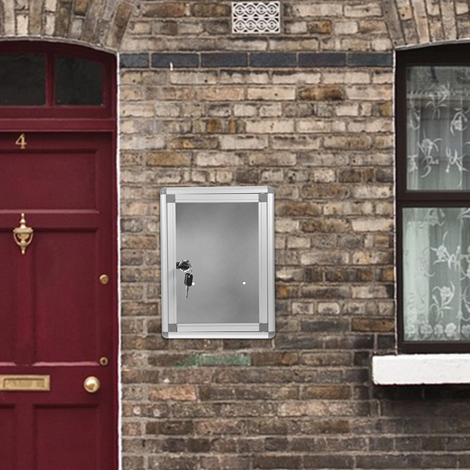 Wall Mail Organizer Aluminum Alloy Lockable Large Suggestion Complaint Box Office Factory Hanging Letter Storage Container