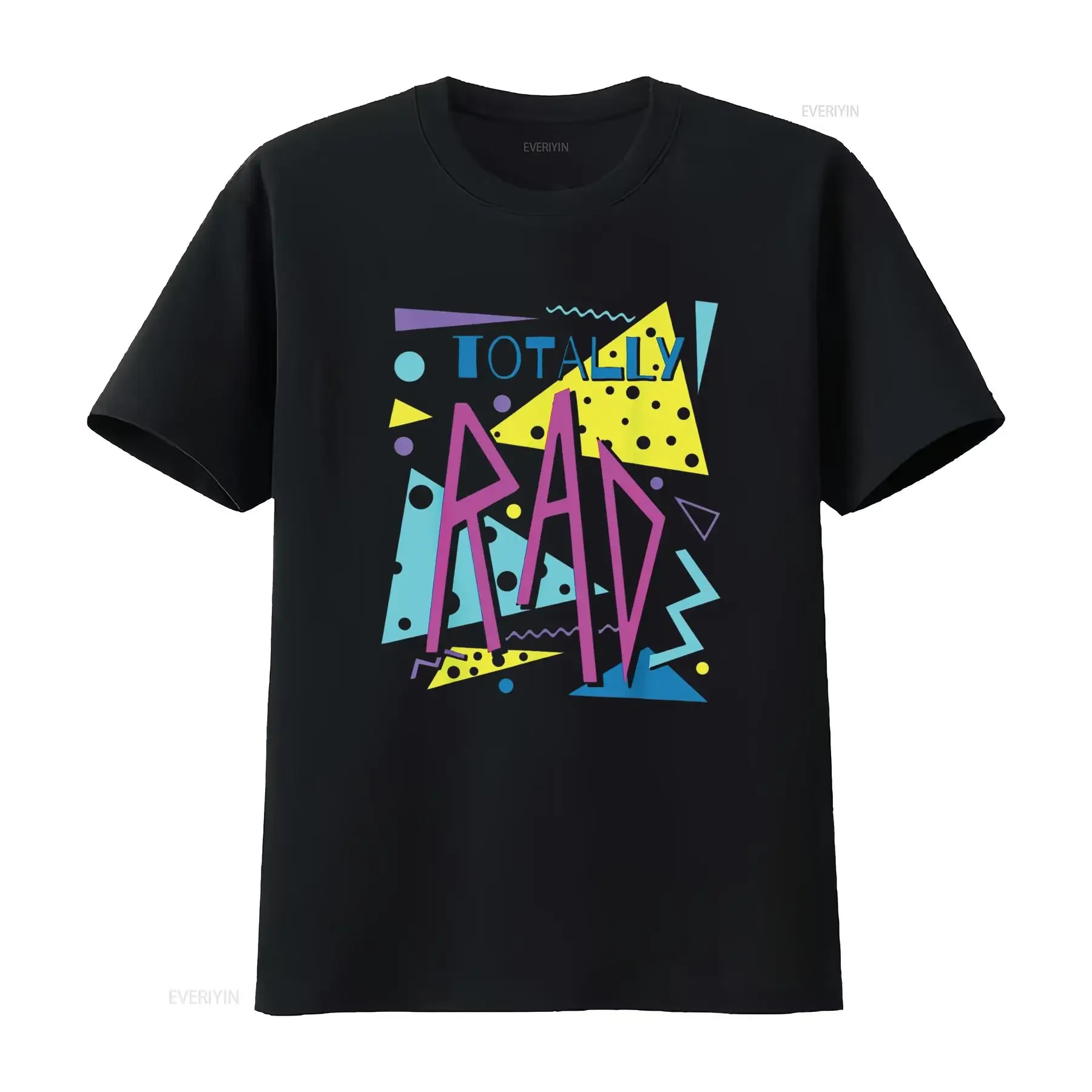 Totally Rad 80 S Retro Party Eighties Costume T Shirt vintage Washed Top For Everyday Wear fashion Breathable Stylish Stretched