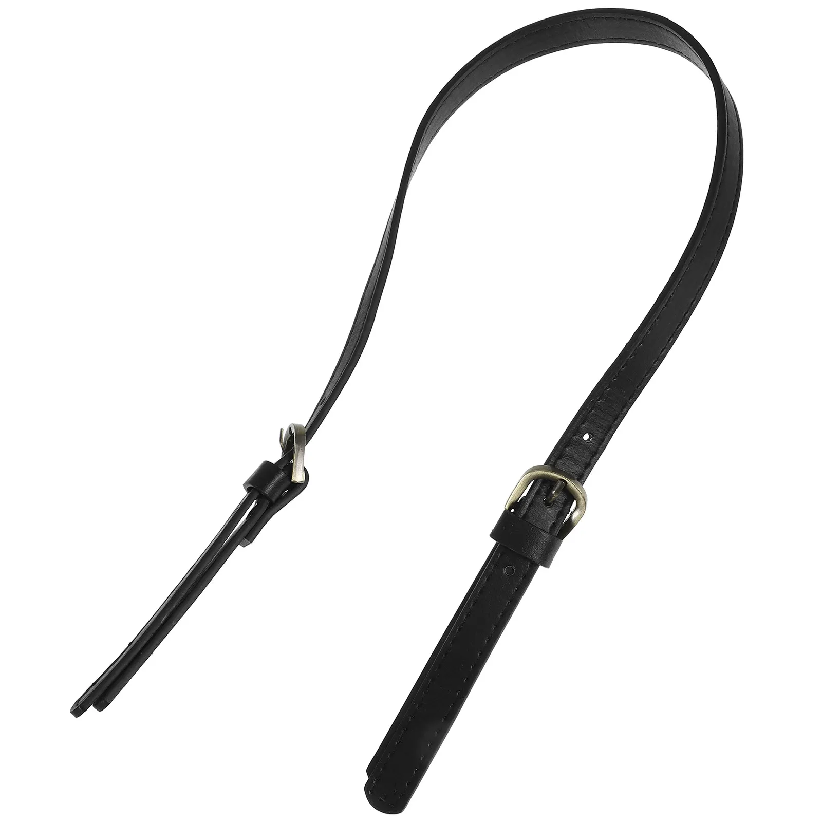 Synthetic Black Single Shoulder Tote Bag Strap Adjustable Replacement for Handbag DIY Clutch Pouch Handle