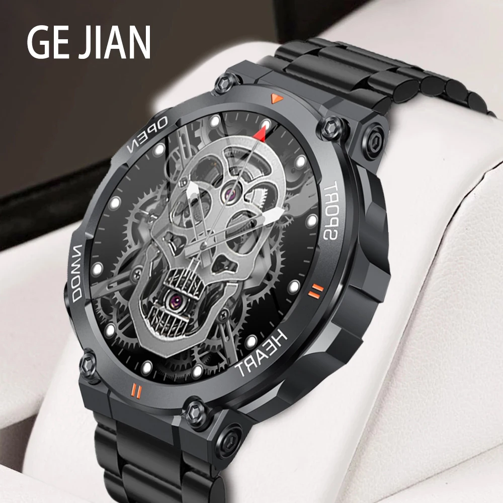 

GEJIAN Smartwatch for Men Bluetooth Call Compass Health Fitness Tracker IP67 Waterproof Smartwatch for men Android ioS