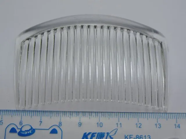 10 Clear Plastic Smooth Hair Clips Side Combs Pin 82X50mm for Ladies