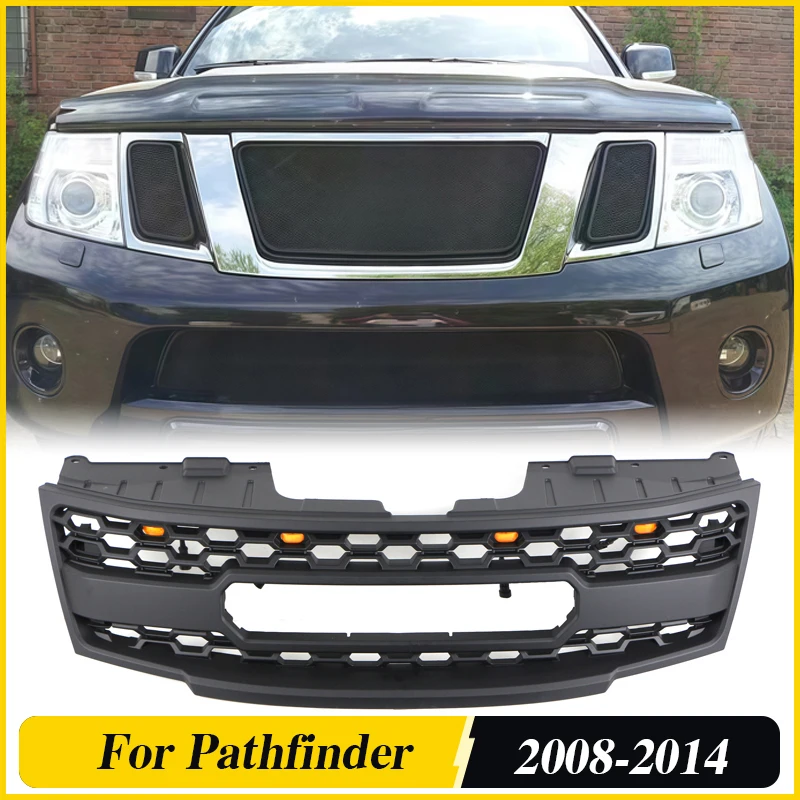 

Fits For 2008-2012/2010-2014 Nissan Pathfinder Grill with lights