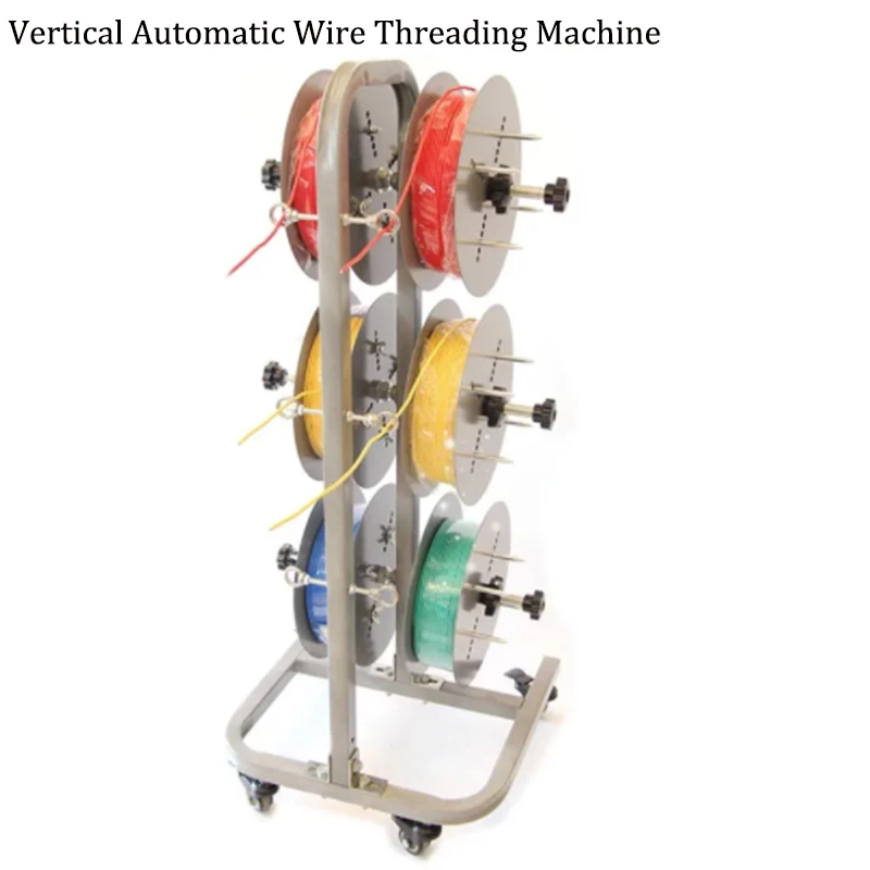 Automatic Electrician Wiring Device Wire Pay-Off Rack Pay-Off Device Wire Threading Machine Vertical Wire Stripping Machine