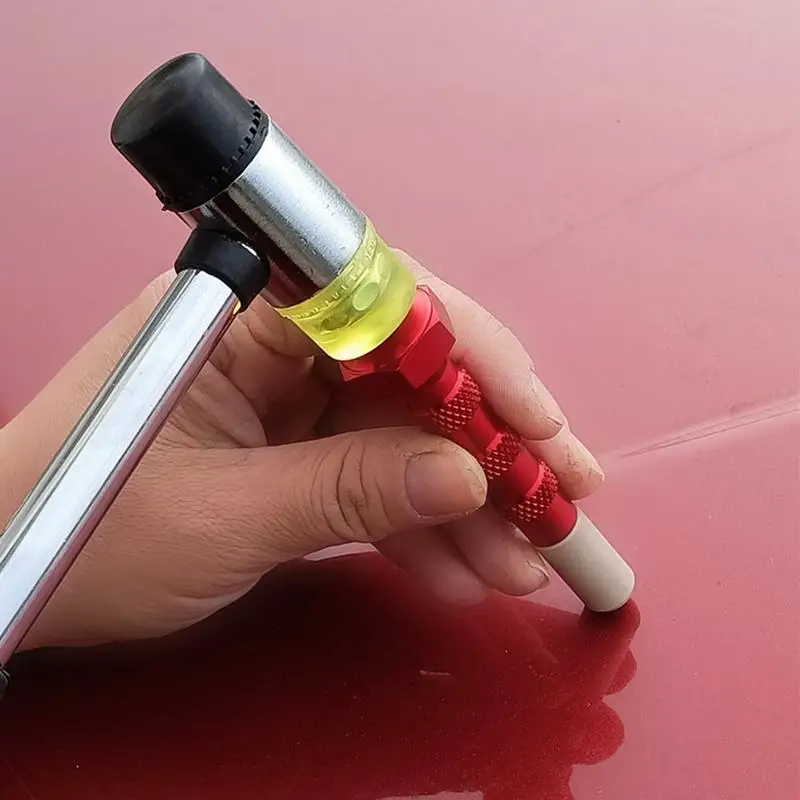 Tap Down Dent Tool Metal Dent Tap Down Tools With 2 Heads Tips Aluminum Knockdown Tips Dent Repair Pen For Car Damage Repair