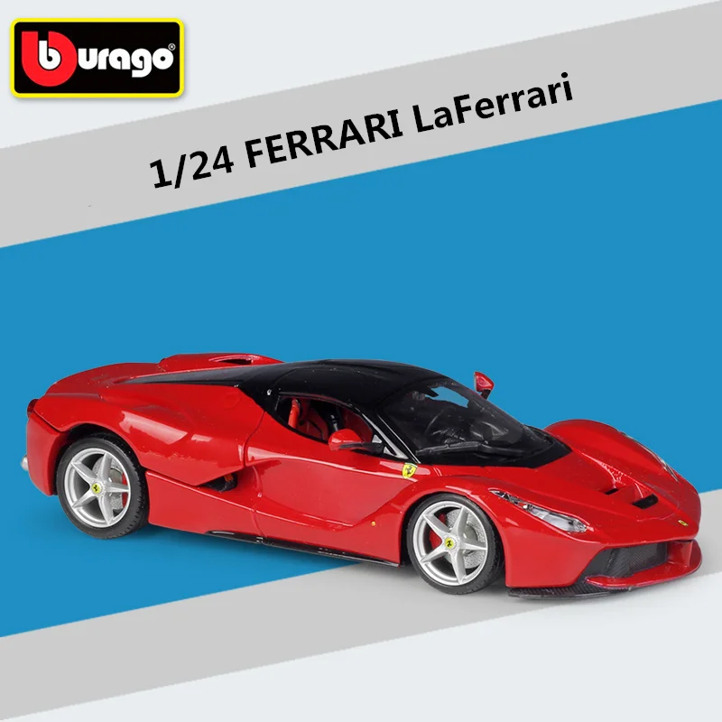 Bburago 1:24 Ferrari LaFerrari Alloy Sports Car Model Diecasts Metal Toy Racing Car Model Simulation Collection Childrens Gifts