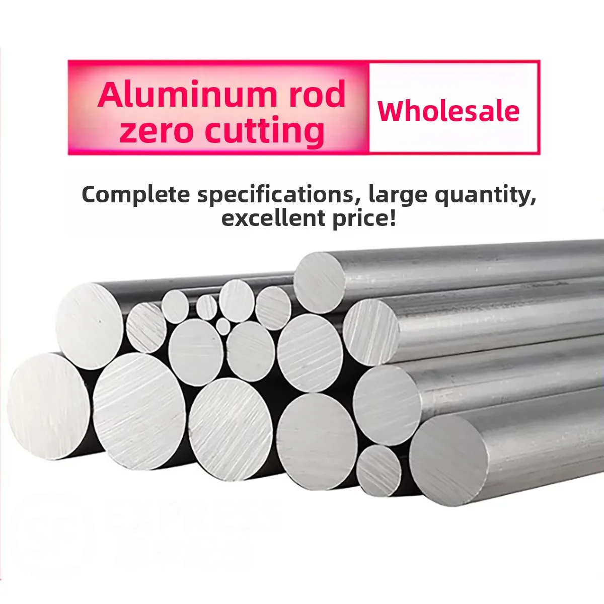 6061 Solid Aluminum Alloy Round Rod, Cylindrical Aluminum Bar, Custom Processing & Non-standard Specifications Available