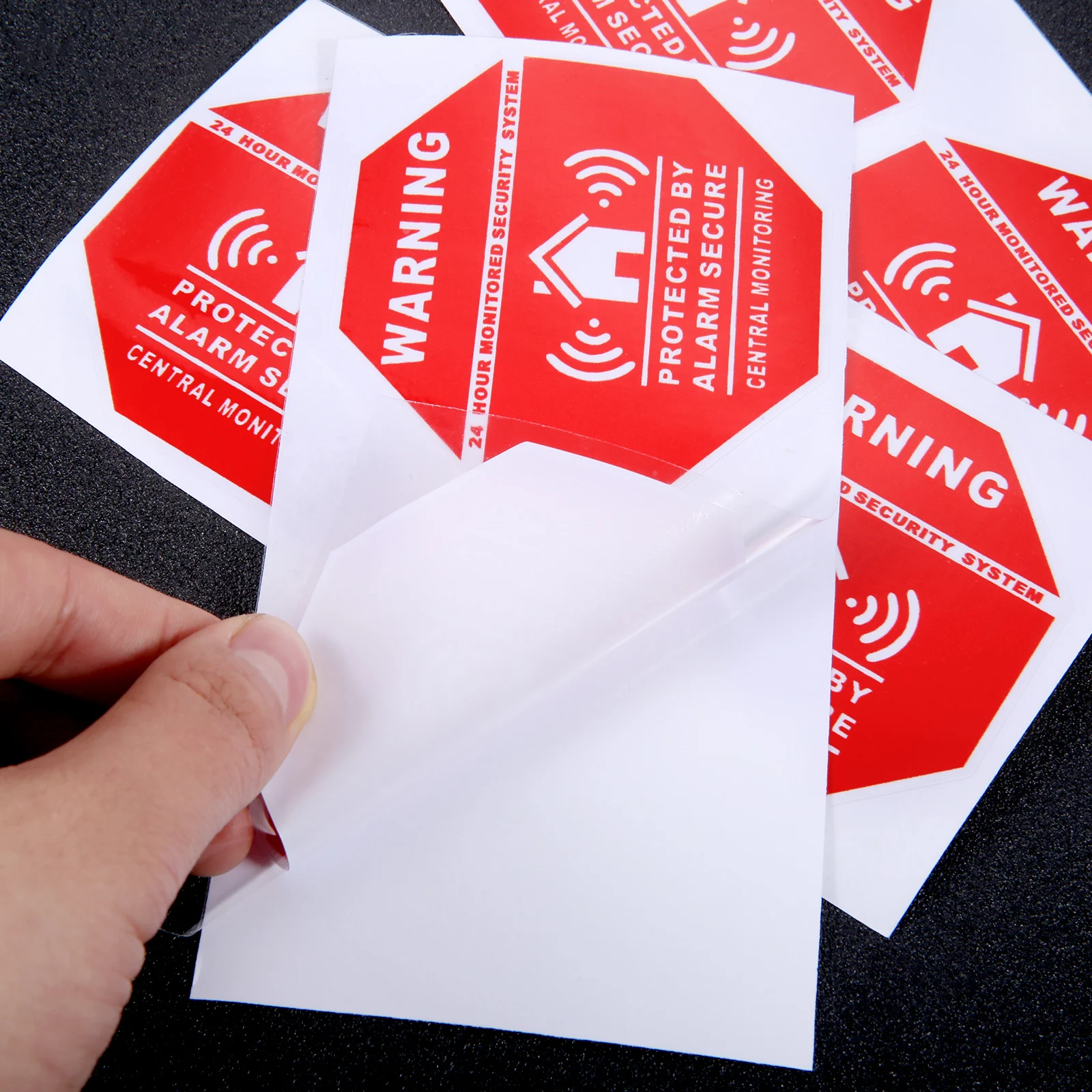 4pcs/set Home Alarm Security Sticker Warning Signs Decals Window Door Stickers for Safety System Supplies 7.5*7.5cm