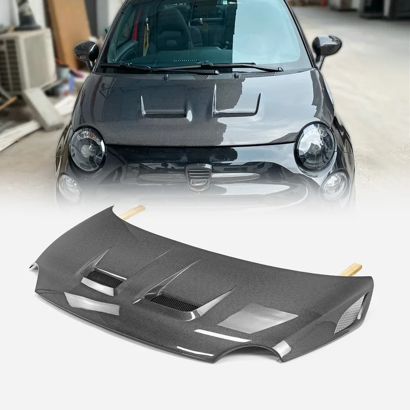 

For Fiat 595 500 Abarth Vented Hood (TM Type) (500 EU 08-15 Pre-Facelift S3), Car Exterior Air Vent Hood, Modification Part