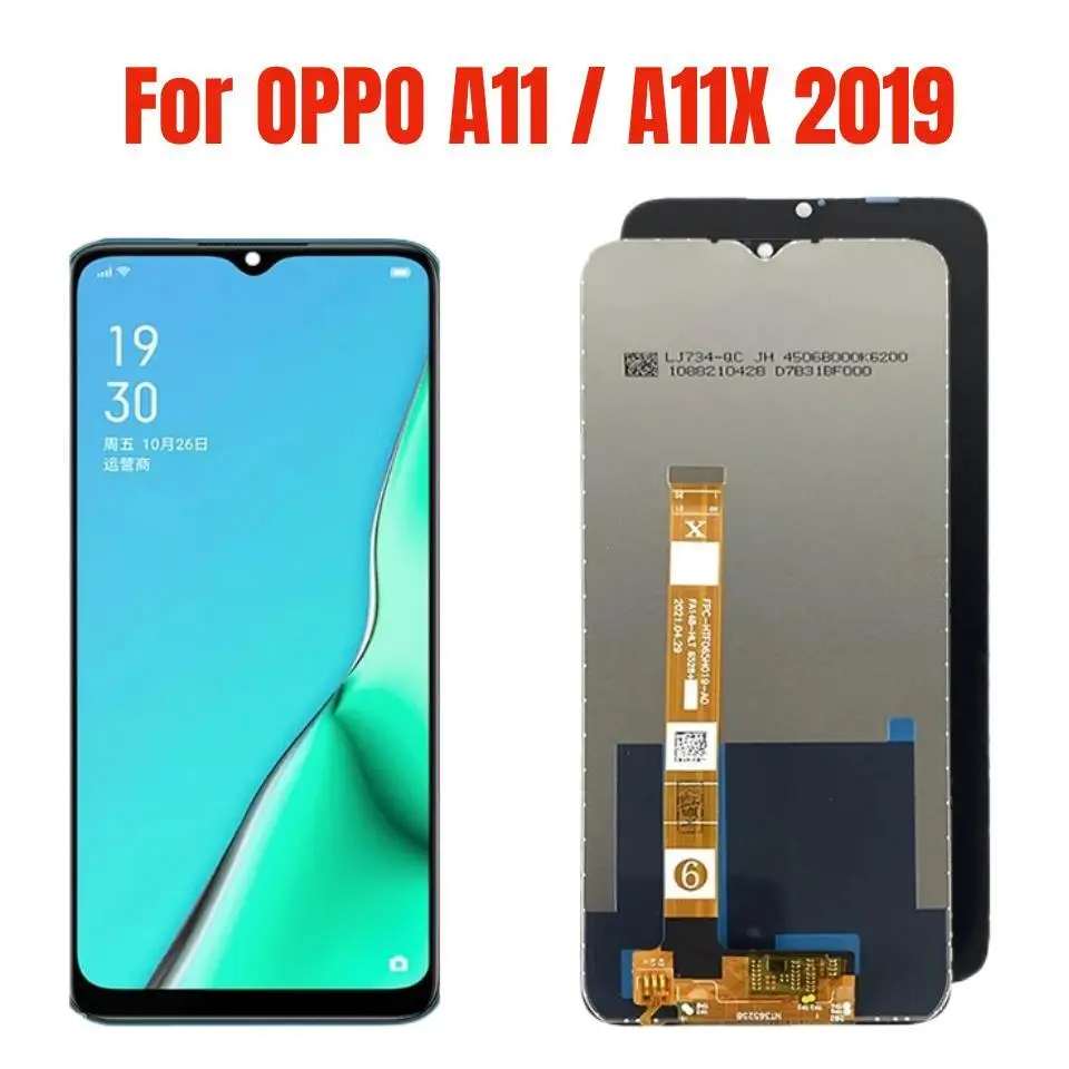 

ЖК-дисплей с рамкой для Oppo A9 2020, оригинальный дисплей для OPPO A11 / A11X 2019, A5 2020, сенсорный экран с дигитайзером в сборе