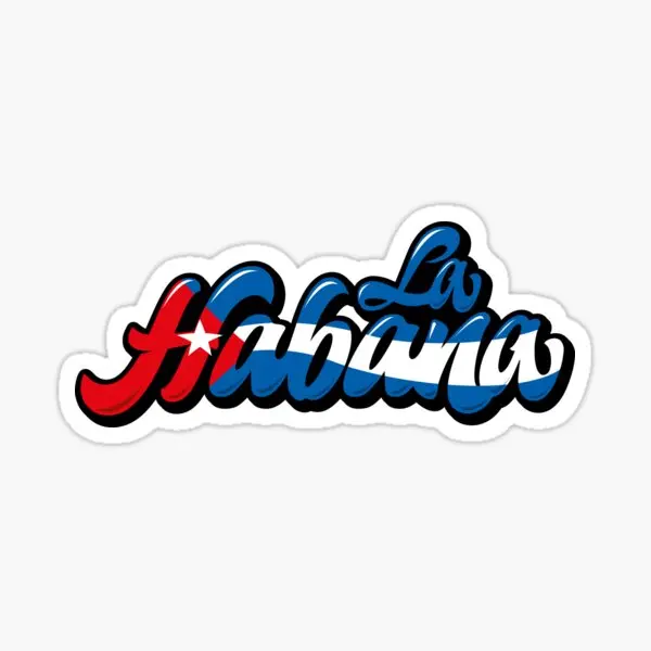 Creative CU Cuban Flag Map Emblem Sticker Laptop Truck Window Car Motorcycle Wall Glass Bicycle Helmet Van Door Room PVC Decal
