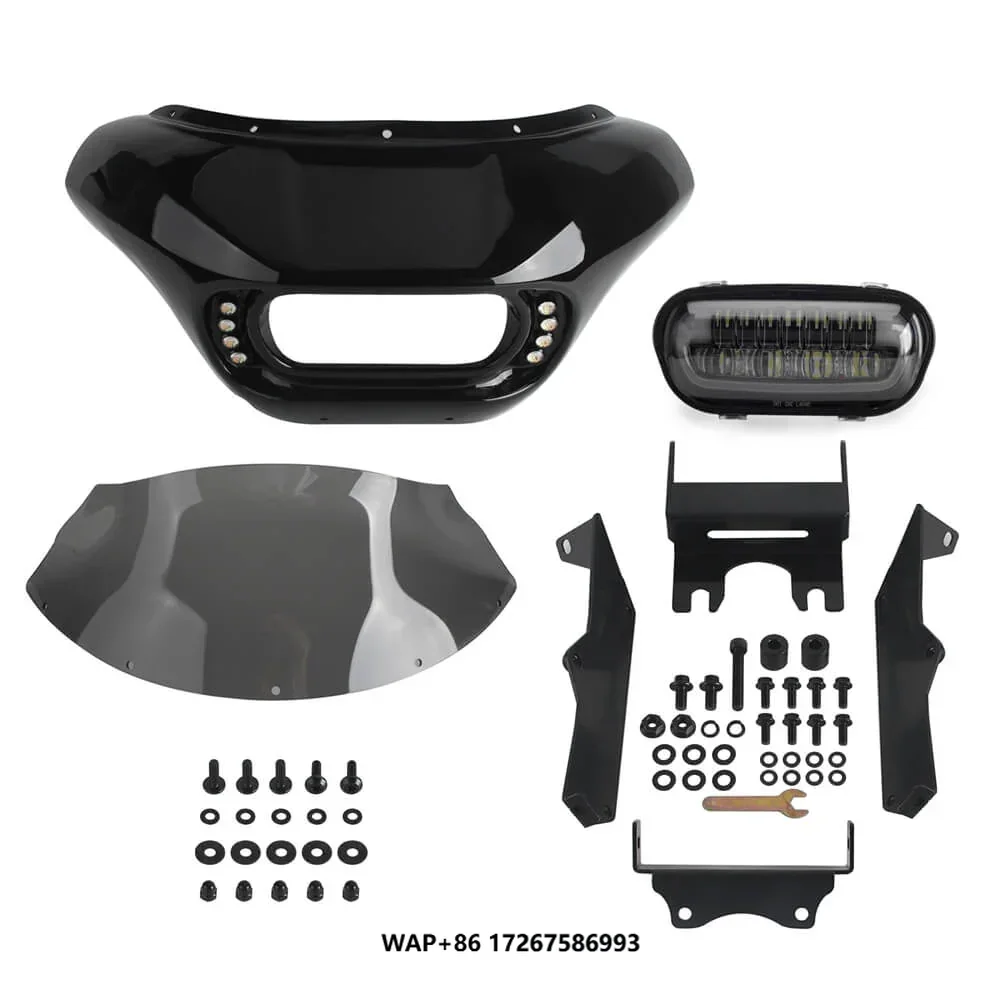Durable Fairing W Surface Painted Finish DRL Turn Signals 9 Shield for M8 Low Rider S 2020-2025