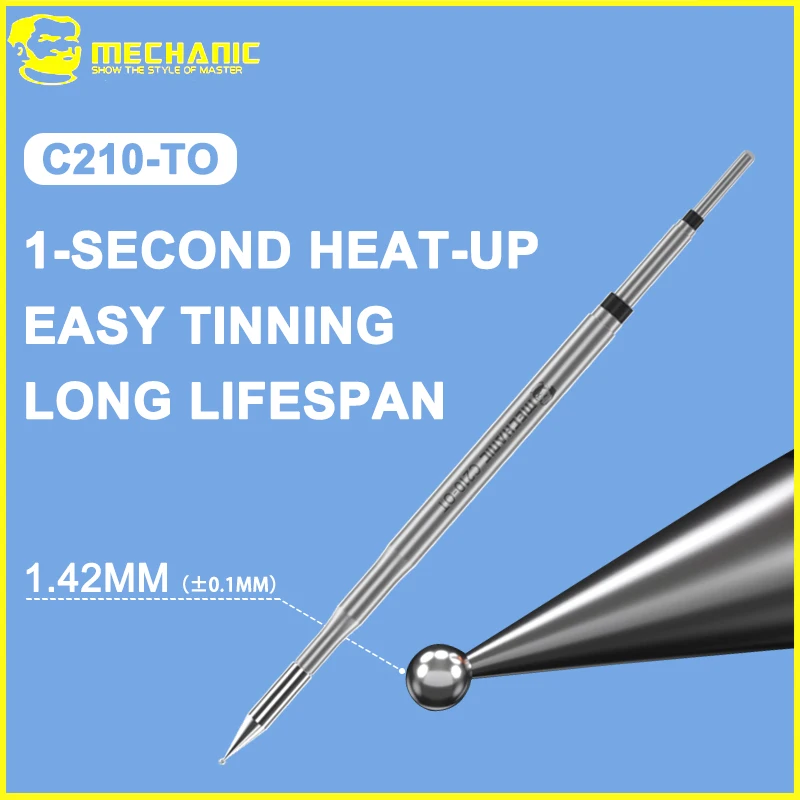 

MECHANIC C210-TO Integrated Soldering Iron Heating Core for Precision Welding & Narrow Space Fixes Solder Bridges on Chips