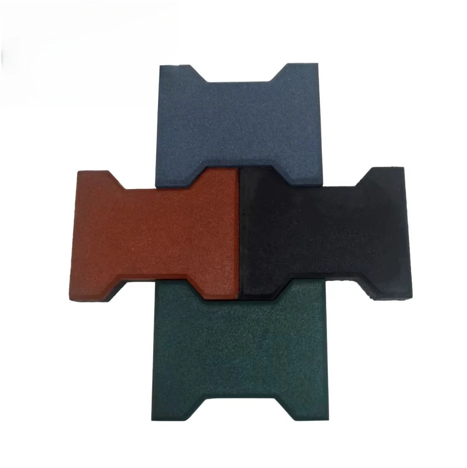 Dog Interlock Rubber Paver Bricks - Non Toxic Slip for Equine Horse Barn Walkway Flooring Tiles