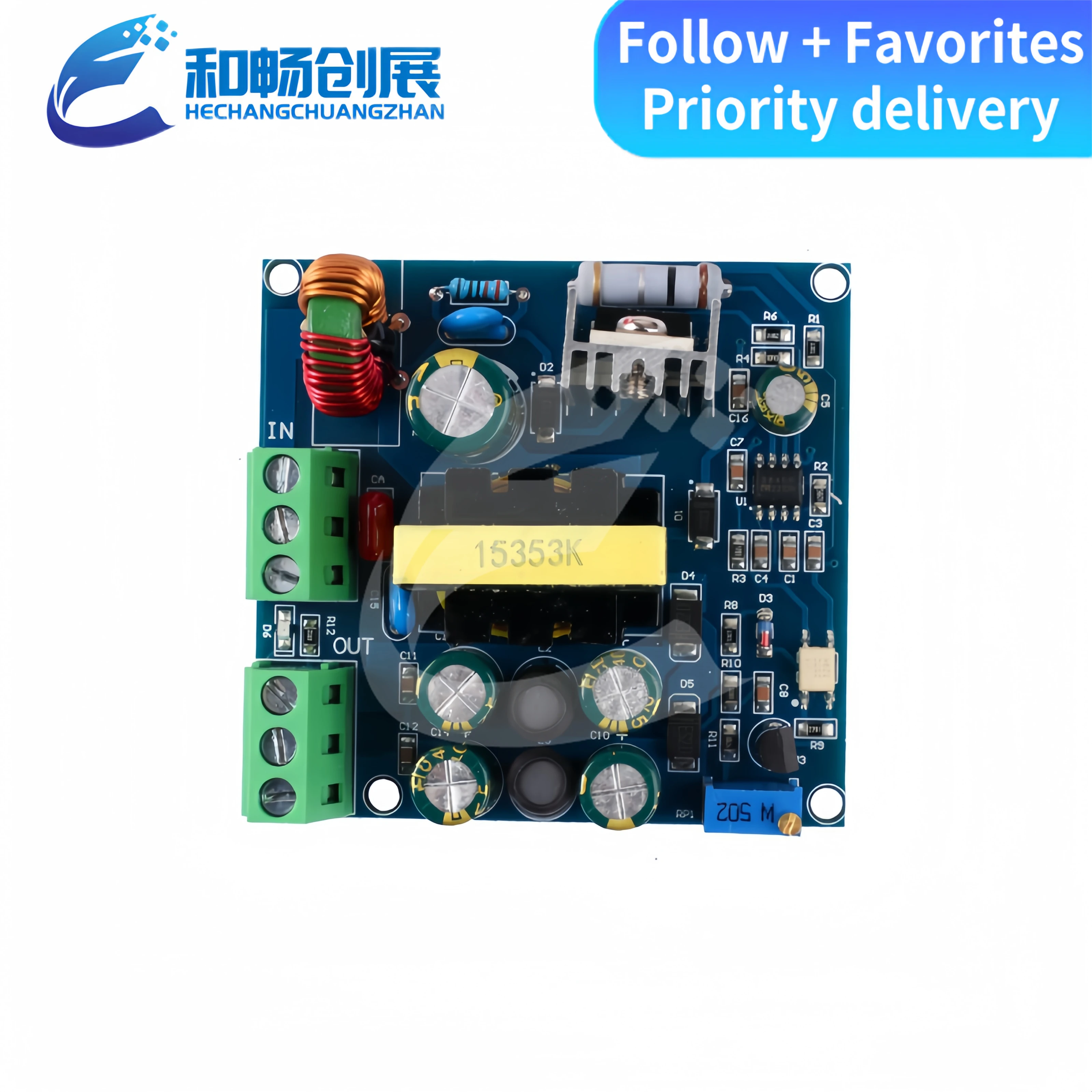 DC-DC12v24v boost isolated power module single power supply to dual positive and negative audio pre-stage isolation power board