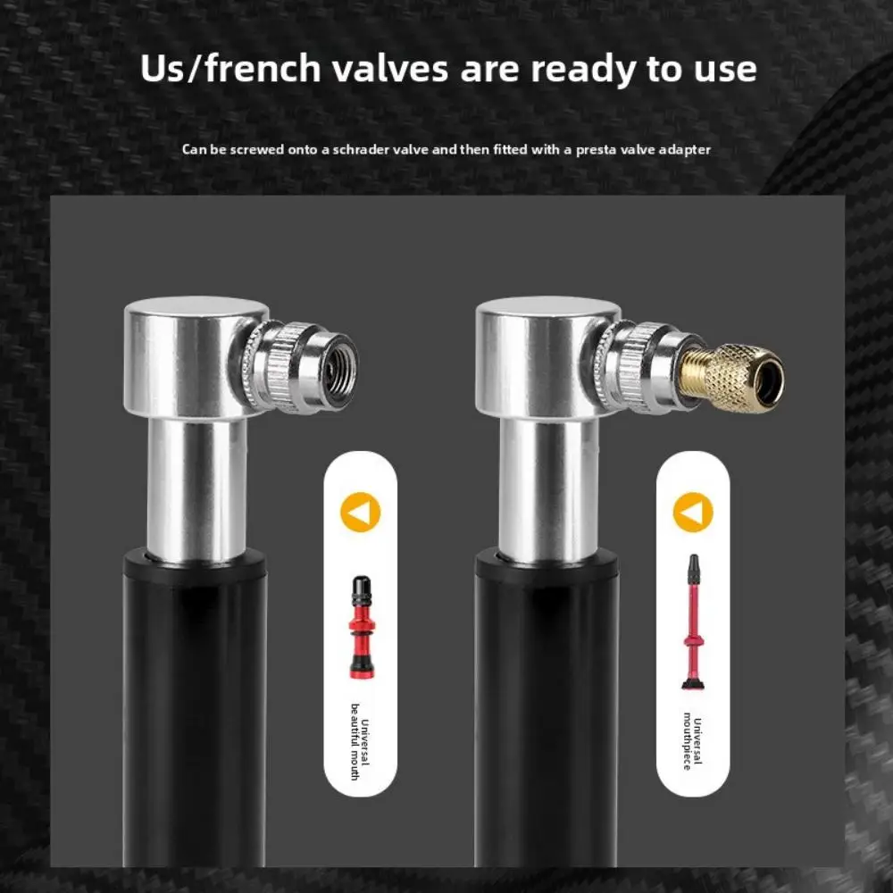 Bicycle Mini Pump Portable Aluminum Alloy Bicycle Hand Air Pump Schrader Presta Valve Mouth Universal Handheld Air Pump image 5