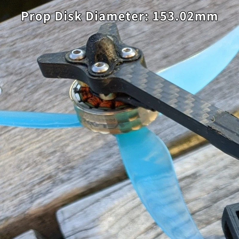 2 Paar Freestyle 2207 Propeller 6 Zoll 3 Blatt Tri-Blade Requisiten CW CCW 1, 5-1, 5 bürstenloser Motor Fpv Drohne Quadcopter