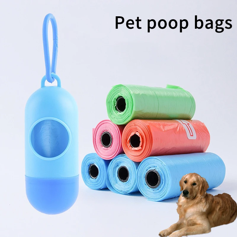 

Pet Supplies Dog Poop Bags Leakproof Waste Refuse Cleanup Pooper Scooper Bag Dispenser Rolls Outdoor Cleaning Pet Garbage Bag