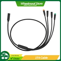 1T4 Cable Wiring Harness for Bafang BBS01 BBS02 BBSHD Mid Drive Motor, 1T4 Extension Cable Female to Male for Optional