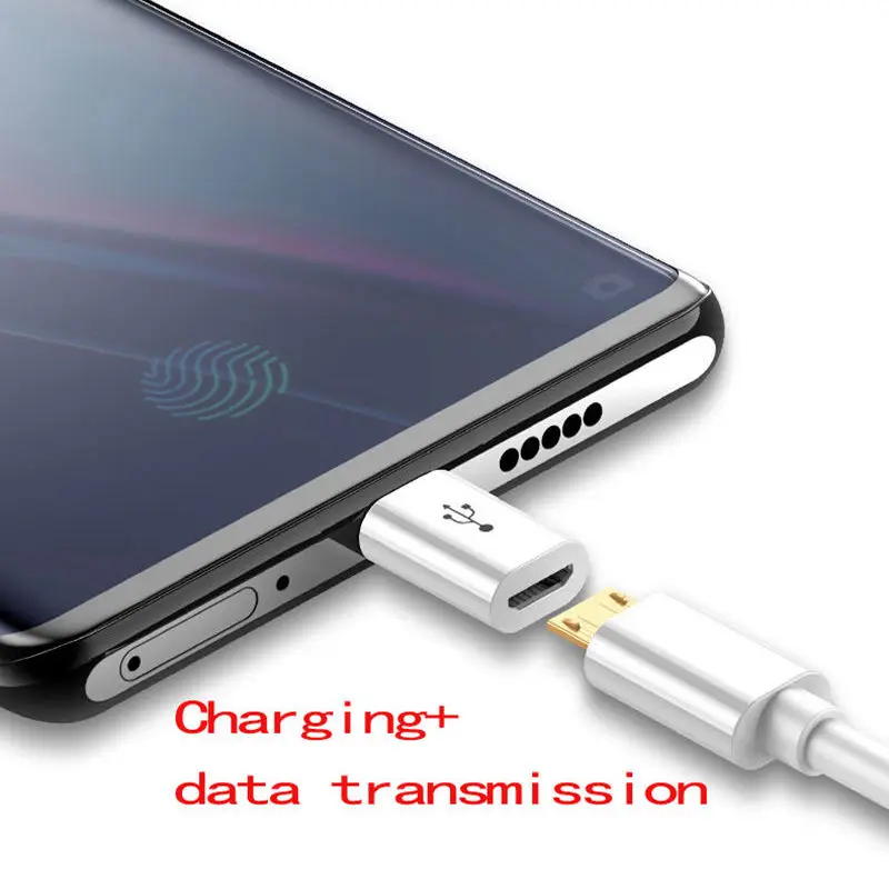 1 szt./5 szt. Micro USB żeńska do typu C męski Adapter do telefonu komórkowego z systemem Android konwerter Micro-B do USB-C kabla danych