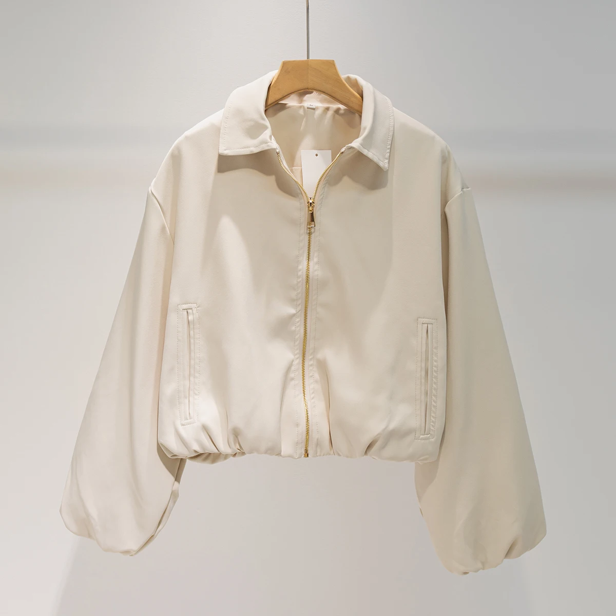 

Куртка-бомбер с карманами на молнии, женская осенне-зимняя куртка с лацканами и карманами, свободные куртки, пальто, женская повседневная уличная одежда, верхняя одежда, наряды 2025 г.